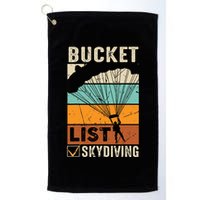 Parachute Jump Skydiver Instructor Bucket Lists Skydiving Golf Towel