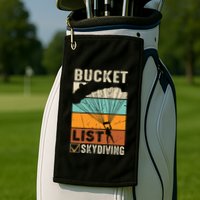 Parachute Jump Skydiver Instructor Bucket Lists Skydiving Golf Towel