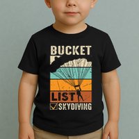 Parachute Jump Skydiver Instructor Bucket Lists Skydiving Toddler T-Shirt