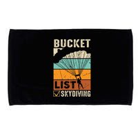 Parachute Jump Skydiver Instructor Bucket Lists Skydiving Microfiber Hand Towel