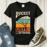 Parachute Jump Skydiver Instructor Bucket Lists Skydiving Womens T-Shirt