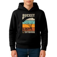 Parachute Jump Skydiver Instructor Bucket Lists Skydiving Kids Hoodie