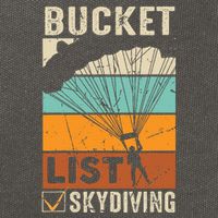 Parachute Jump Skydiver Instructor Bucket Lists Skydiving Cotton Canvas Backpack