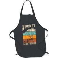 Parachute Jump Skydiver Instructor Bucket Lists Skydiving Full-Length Apron With Pockets