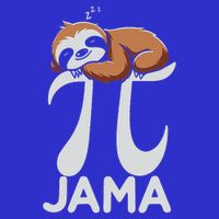 Pi Jama Sloth Pajama PJ 3.14 Pi Number Symbol Mousepad