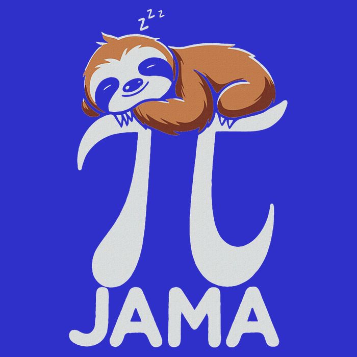 Pi Jama Sloth Pajama PJ 3.14 Pi Number Symbol Mousepad