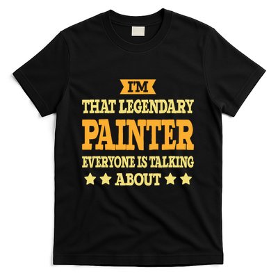 Painter Job Title Employee Funny Worker Profession Painter T-Shirt