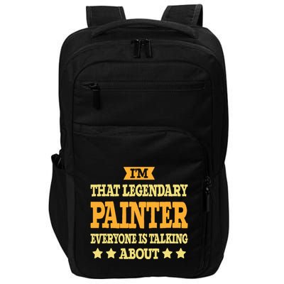 Painter Job Title Employee Funny Worker Profession Painter Impact Tech Backpack