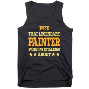 Painter Job Title Employee Funny Worker Profession Painter Tank Top