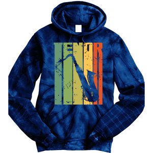 Perfect Jazz Tenor Saxophone Cool Brass Sax Musician Tie Dye Hoodie