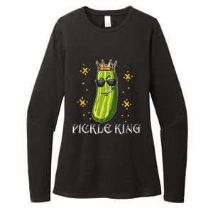 Pickle King Vegan Funny Cucumber Vegetable Pickles Lover  Womens CVC Long Sleeve Shirt