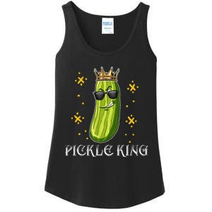 Pickle King Vegan Funny Cucumber Vegetable Pickles Lover  Ladies Essential Tank