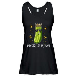 Pickle King Vegan Funny Cucumber Vegetable Pickles Lover  Ladies Essential Flowy Tank