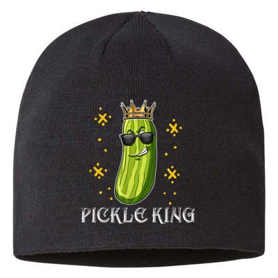 Pickle King Vegan Funny Cucumber Vegetable Pickles Lover  Sustainable Beanie