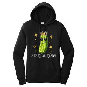 Pickle King Vegan Funny Cucumber Vegetable Pickles Lover  Women's Pullover Hoodie