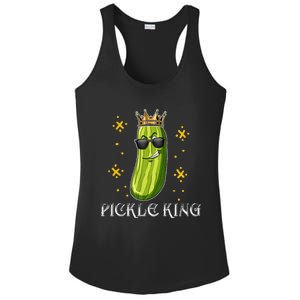 Pickle King Vegan Funny Cucumber Vegetable Pickles Lover  Ladies PosiCharge Competitor Racerback Tank