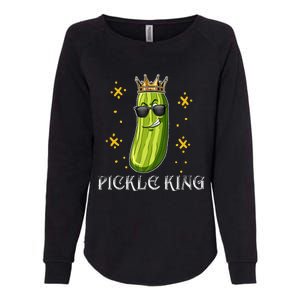 Pickle King Vegan Funny Cucumber Vegetable Pickles Lover  Womens California Wash Sweatshirt