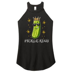 Pickle King Vegan Funny Cucumber Vegetable Pickles Lover  Women's Perfect Tri Rocker Tank