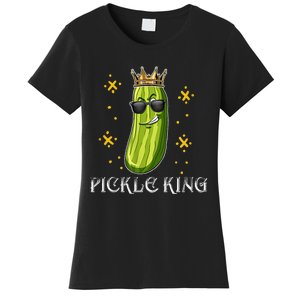 Pickle King Vegan Funny Cucumber Vegetable Pickles Lover  Women's T-Shirt