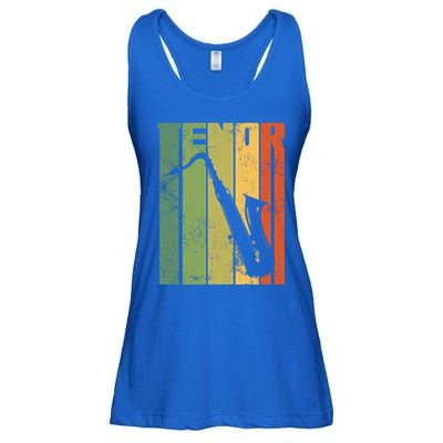 Perfect Jazz Tenor Saxophone Cool Sax Musician Gift Ladies Essential Flowy Tank