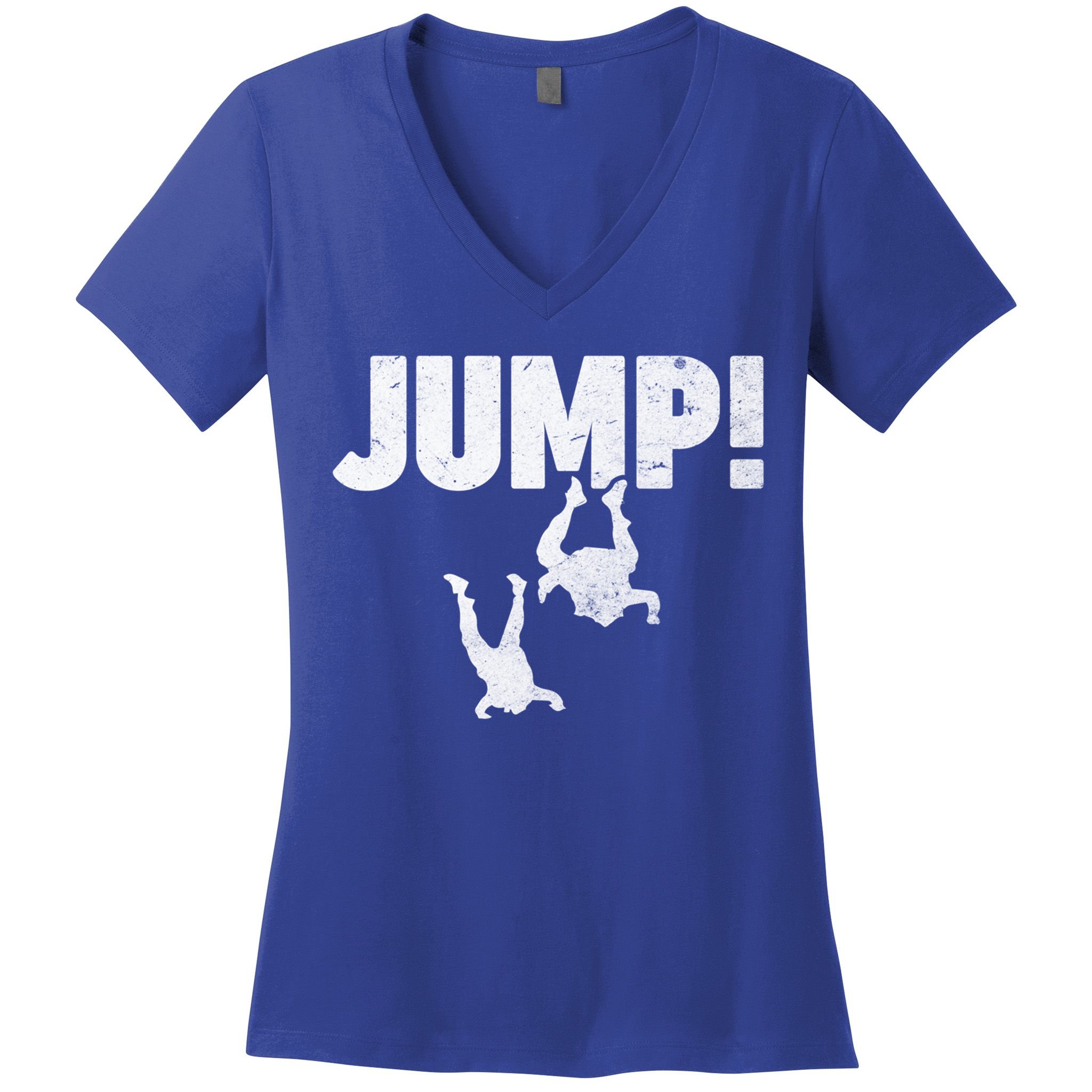 Parachute Jump Us Soldier Airborne Paratrooper Army Veteran Cool Gift Women's V-Neck T-Shirt