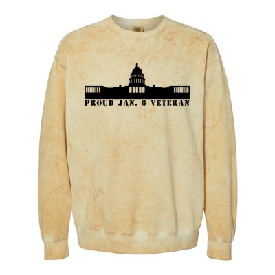 Proud Jan.6 Veteran Colorblast Crewneck Sweatshirt