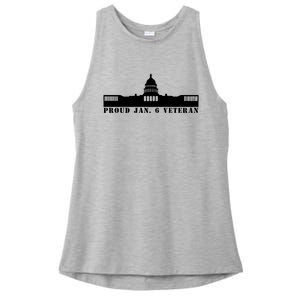 Proud Jan.6 Veteran Ladies PosiCharge Tri-Blend Wicking Tank