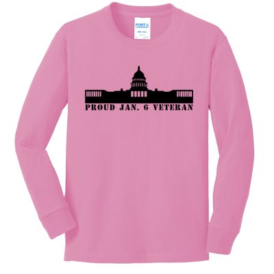 Proud Jan.6 Veteran Kids Long Sleeve Shirt