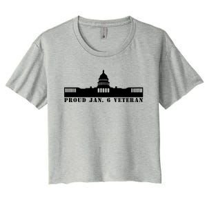 Proud Jan.6 Veteran Women's Crop Top Tee