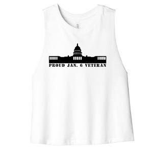 Proud Jan.6 Veteran Women's Racerback Cropped Tank