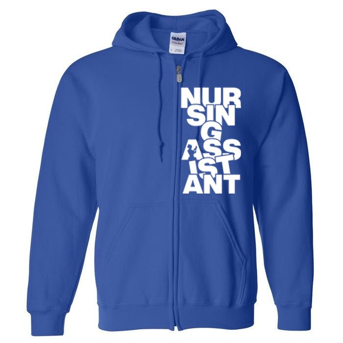 Profession Job Work Nursing Assistant Cute Gift Full Zip Hoodie