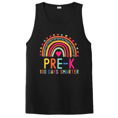 Pre K 100 Days Smarter Rainbow Teacher 100th Day Of School Gift PosiCharge Competitor Tank