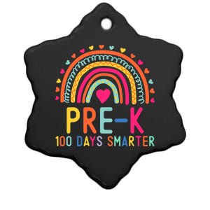 Pre K 100 Days Smarter Rainbow Teacher 100th Day Of School Gift Ceramic Star Ornament