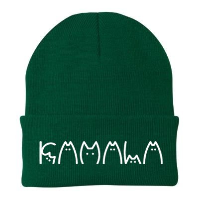 President Kamala 2024 Kamala Cat Letter Font Design Knit Cap Winter Beanie