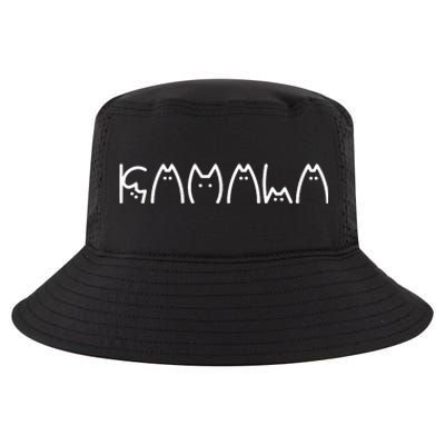 President Kamala 2024 Kamala Cat Letter Font Design Cool Comfort Performance Bucket Hat