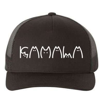 President Kamala 2024 Kamala Cat Letter Font Design Yupoong Adult 5-Panel Trucker Hat