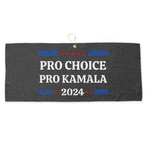 Pro Kamala 2024 Feminist Women Rights Harris Large Microfiber Waffle Golf Towel