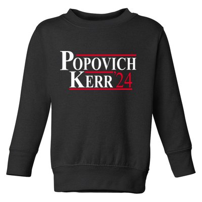 Popovich Kerr 2024 Election Toddler Sweatshirt