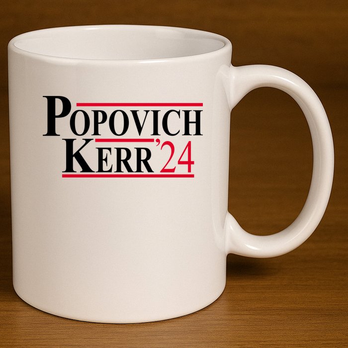 Popovich Kerr 2024 Election 11oz C Handle Ceramic Mug