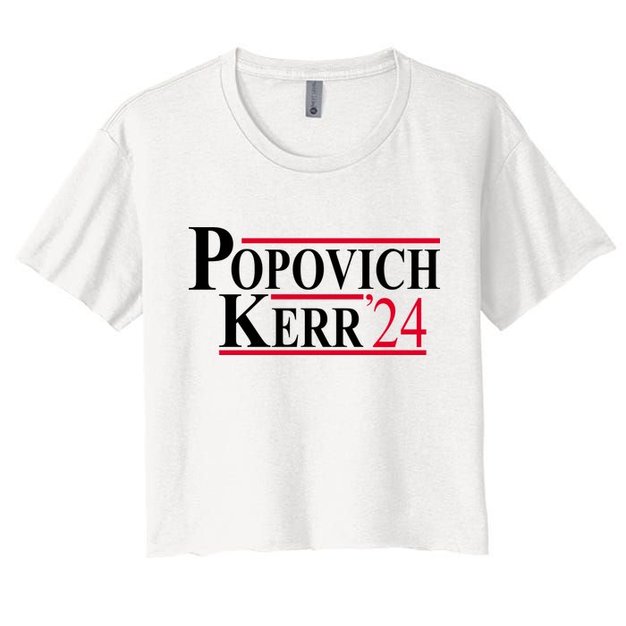Popovich Kerr 2024 Election Women's Crop Top Tee