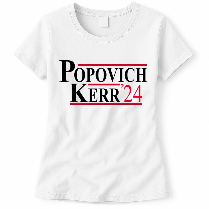 Popovich Kerr 2024 Election Womens T-Shirt