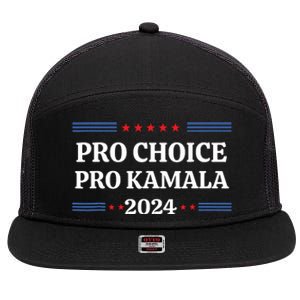 Pro Kamala 2024 Feminist Women Rights Harris 7 Panel Mesh Trucker Snapback Hat