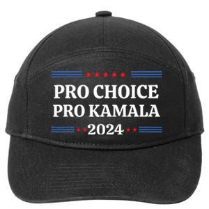 Pro Kamala 2024 Feminist Women Rights Harris 7-Panel Snapback Hat