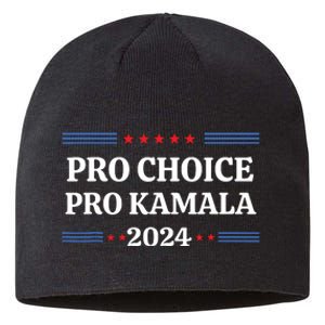 Pro Kamala 2024 Feminist Women Rights Harris Sustainable Beanie