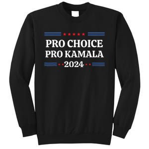 Pro Kamala 2024 Feminist Women Rights Harris Tall Sweatshirt