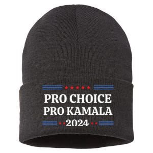 Pro Kamala 2024 Feminist Women Rights Harris Sustainable Knit Beanie