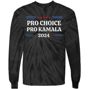 Pro Kamala 2024 Feminist Women Rights Harris Tie-Dye Long Sleeve Shirt