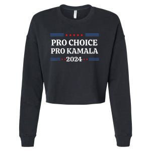 Pro Kamala 2024 Feminist Women Rights Harris Cropped Pullover Crew