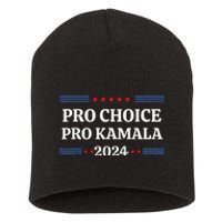 Pro Kamala 2024 Feminist Women Rights Harris Short Acrylic Beanie