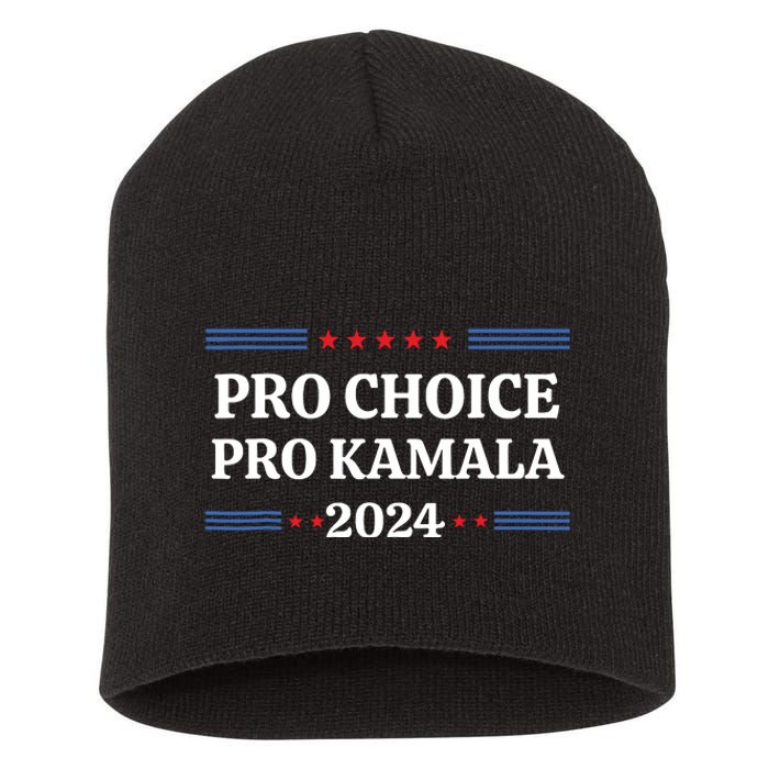 Pro Kamala 2024 Feminist Women Rights Harris Short Acrylic Beanie